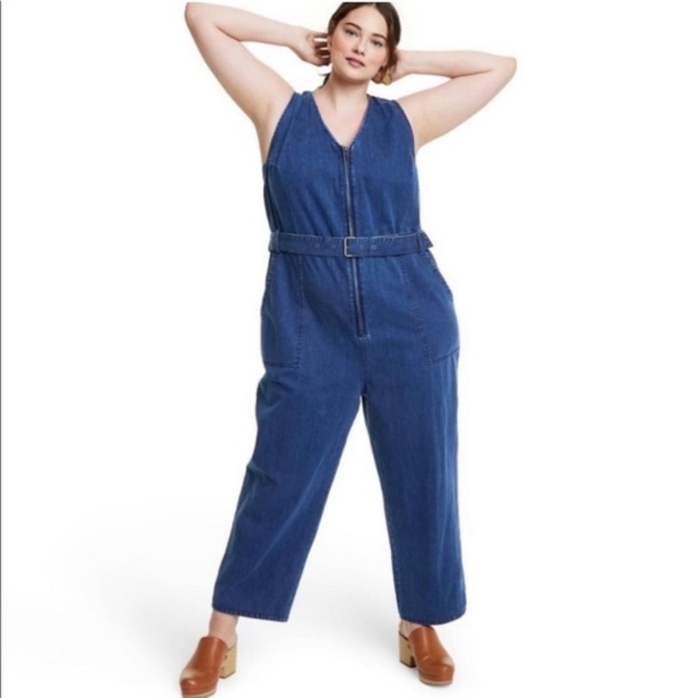 EUC Rachel Comey x Target Women's Plus Size Denim Jumpsuit in Indigo 16W/18W